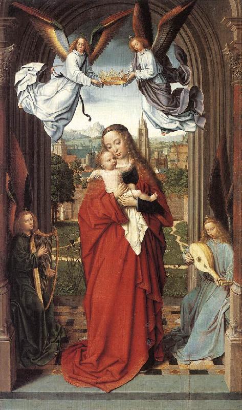 DAVID, Gerard Virgin and Child with Four Angels de France oil painting art